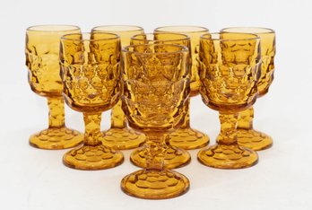 1960s Georgian Amber Wine Glasses