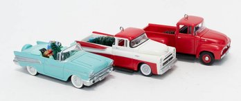 1990s Hallmark Ford, Dodge And Chevy Ornaments