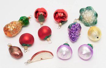 Hand Blown Glass Fruits And Vegetables Ornaments