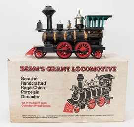 1977 Jim Beam Giant Locomotive Whiskey Decanter In Original Box (empty)