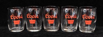 Coors Single Beer Tasting Glasses (5)