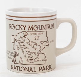 Rocky Mountain National Park Map Mug