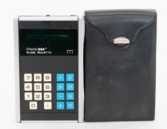 1975 Unisonic 888 Slide Roulette Electronic Pocket Calculator