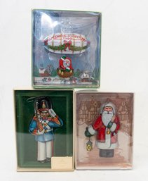 Hallmark Ornaments Santa's Flight, Saint Nicholas And Tin Soldier
