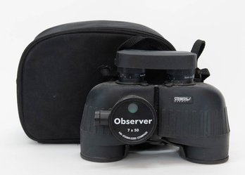 Steiner Germany Observer 7x50 HD-Stablilized Compass Binoculars With Case