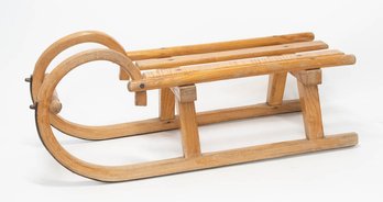 Early 1900s European Small Child's Snow Sled