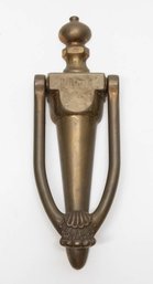 8' Engraved Vintage Brass Door Knocker