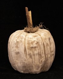 Rustic Plaster White Pumpkin