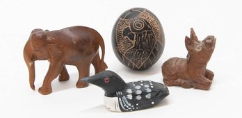 Handmade Wooden Animal Figurines