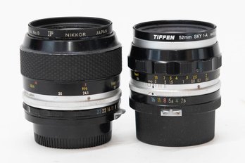 Nikon Micro 55mm And Tiffen 52mm Sky 1-A Lens