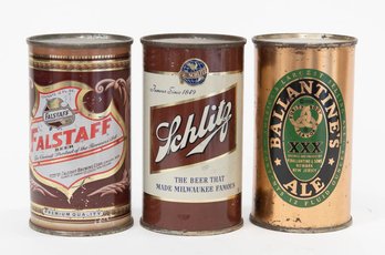 Vintage Falstaff, Schlitz And Ballantine's Beer Cans