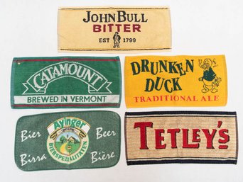 John Bull Bitter, Catamount, Drunkin Duck, Alinger And Tetley's Pub Towels