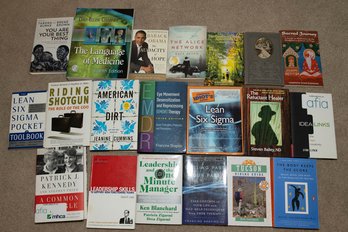 Large Lot Of Paperback And Hardcover Books Including Barack Obama Audacity Of Hope, The Body Keeps The Score