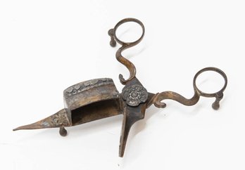 19th Century Candle Snuffer With Ball Feet