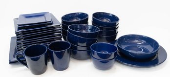 Lot Of Cobalt Blue Dishes