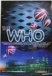 2000 The Who At Madison Square Garden VIP Poster