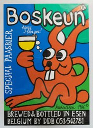 1986 De Dolle Brouwers Boskeum Speciaal Paasbier Poster