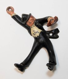 1950s Cast Iron ' Party Guy' Wall Mount Bottle Opener