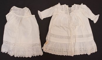 Antique Child's Ivory Dress And Summer Dress