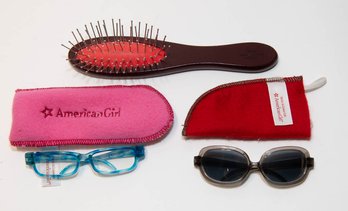 American Girl Doll Hairbrush, Sunglasses And Glasses