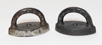 Antique Cast Iron Toy Sample Sad Irons