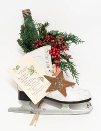 Americana Country Skate & Holly Decor