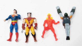 1191 Wolverine, 1995 Superman And 1996 Flying Bobo Fett Action Figures