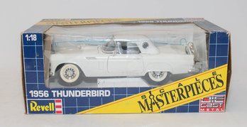 1990 Revell White 1956 Ford Thunderbird 1/18 Scale With Box