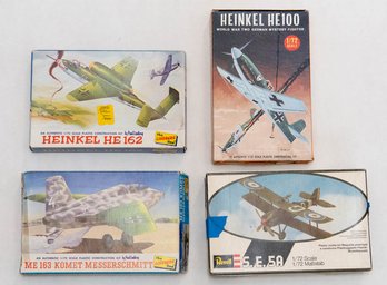 Heinkel HE100, Revell S.E.5A, ME 163 Komet And Heinkel HE162 Model Kits 1:72