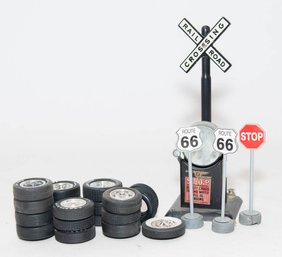 1/8 Scale Tires And Marx Bell Ringing Crossing Signal