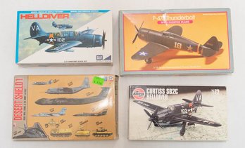 P-47B Thunderbolt, Desert Shield 1, Curtiss SB2C Helldiver And Helldiver Model Kits 1:72