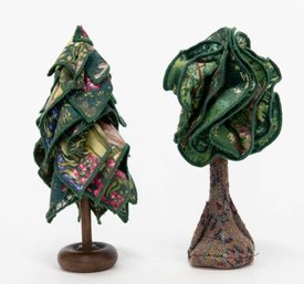 Small Handmade Fabric Trees