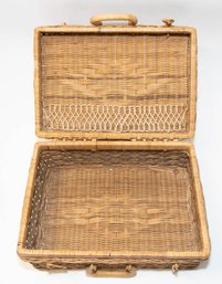 Wicker Suitcase Style Picnic Basket