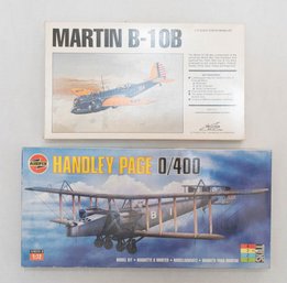 Airfix Handley Page 0/400 And Martin B-10B Model Kits 1:72