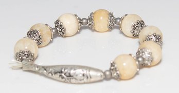 Yellow Stone Fish Bracelet