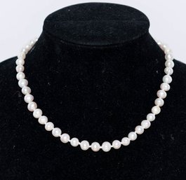 Simulated Pearl Necklace