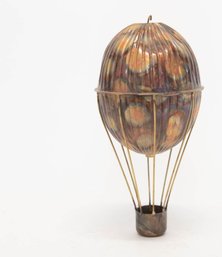 Signed Vintage Copper Hot Air Balloon