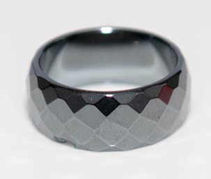 Graphite Diamond Optic Men's Ring In Stainless Steel Size 10