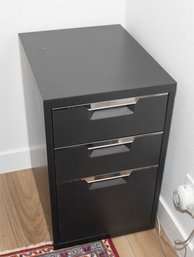 CB2 Gray Tps Three Drawer Filing Cabinet