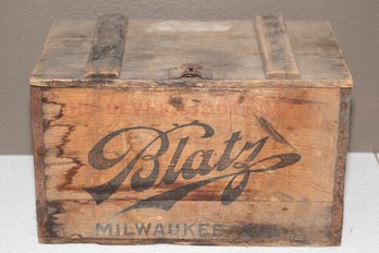 Vintage Blatz Milwaukee Wooden Beer Crate
