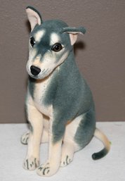 Realistic Sitting Dog Shepherd Puppy Plush