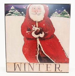 1993 Nancy Thomas Santa Winter  Wall Decor