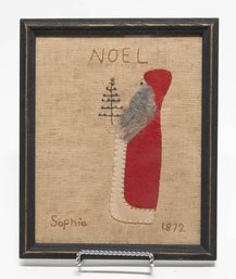 1872 Handmade Santa Noel Stitched By Sophie