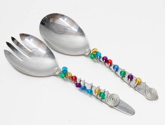 Dexter Russell Stainless Beaded Salad Fork And Spoon