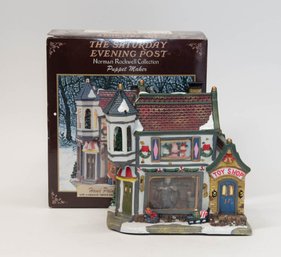 The Saturday Evening Post ' Puppet Maker' Toy Shop Porcelain House