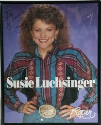 Susie Luchsinger Signed Roper Apparel Advertising Post