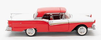 Franklin Precision Models 1957 Red/white Ford Fairline 500 Skyliner