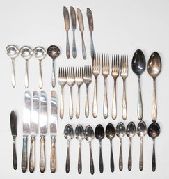 Community Plate Beaded Silver Plate Flatware