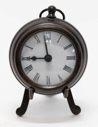 Bronze Finish Pocket Watch Clock