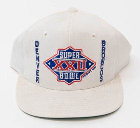 1987 Denver Broncos Super Bowl 21 Adjustable Hat Very Good Condition